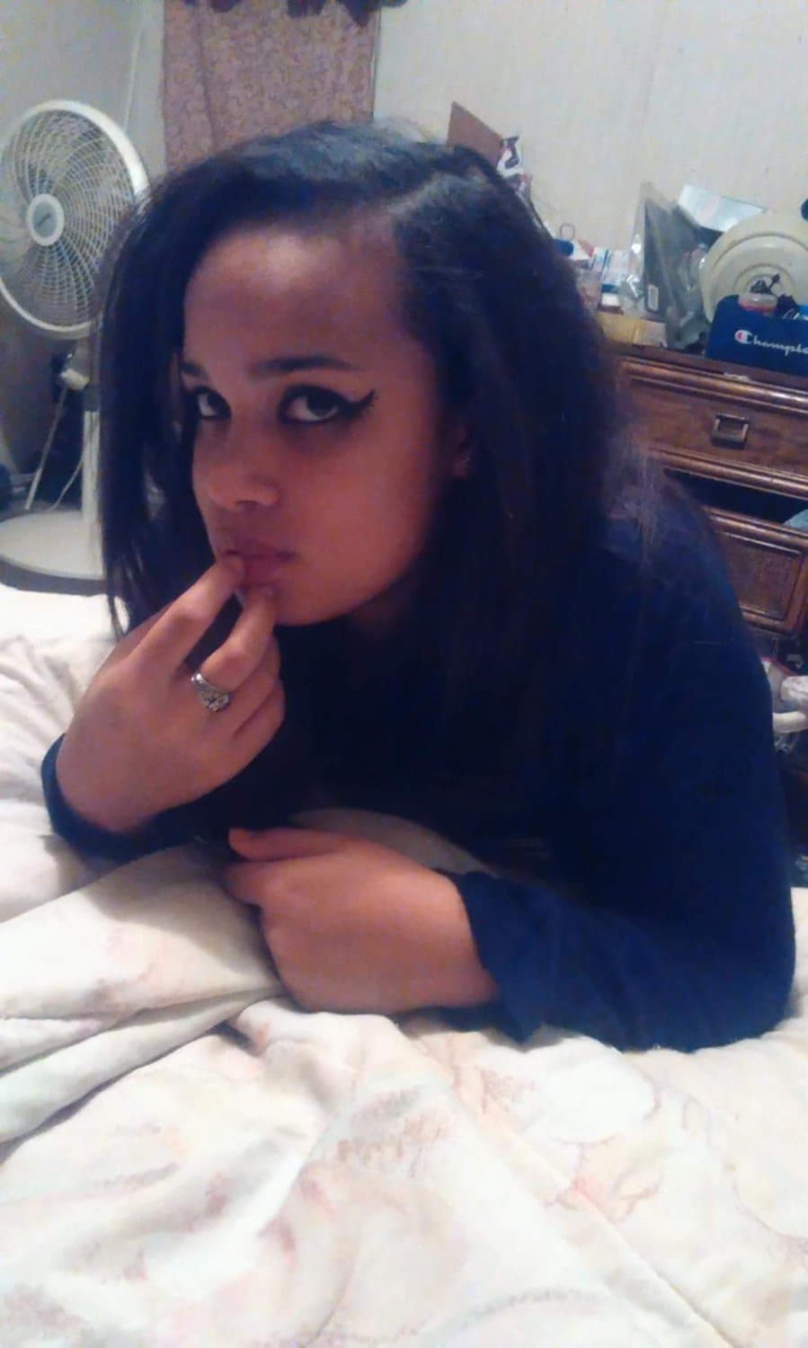 Click to view full size Ebony Girlfriend Leaked Rubbing her Clit and Getting her Webslut Pussy Fucked By BWC like a Whore