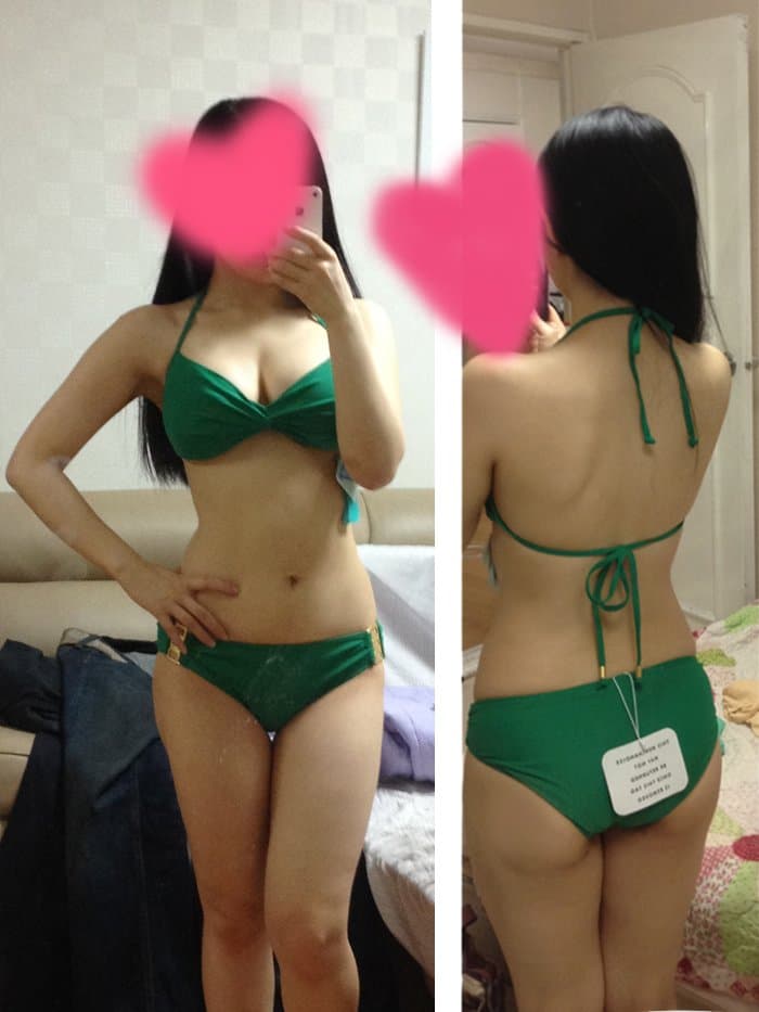 Asian amatuer bikini slut
