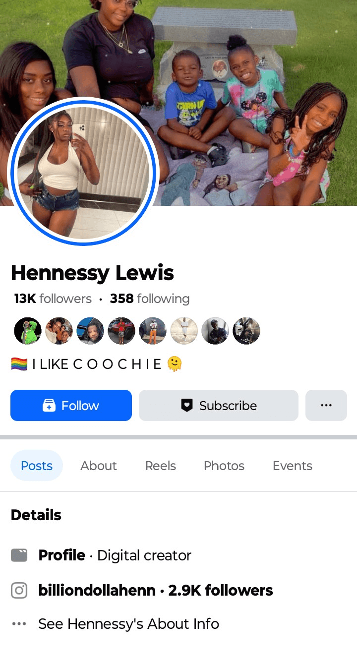 Miami Florida ebony stripper Hennessy Lewis/ billiondollahenn sucking dick and getting backshots