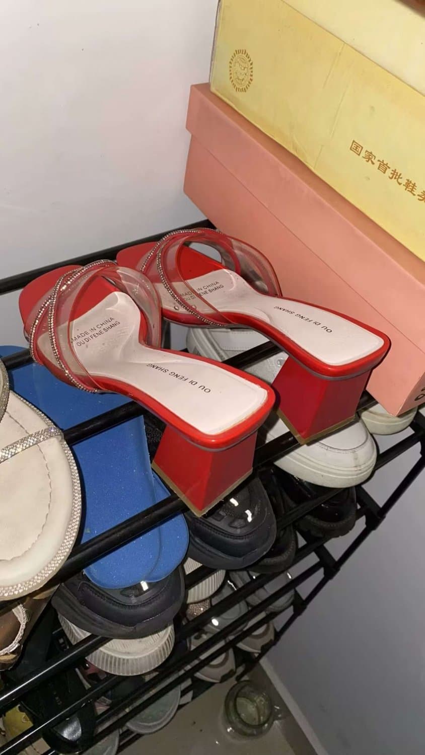 Cock & cum into asian shoes