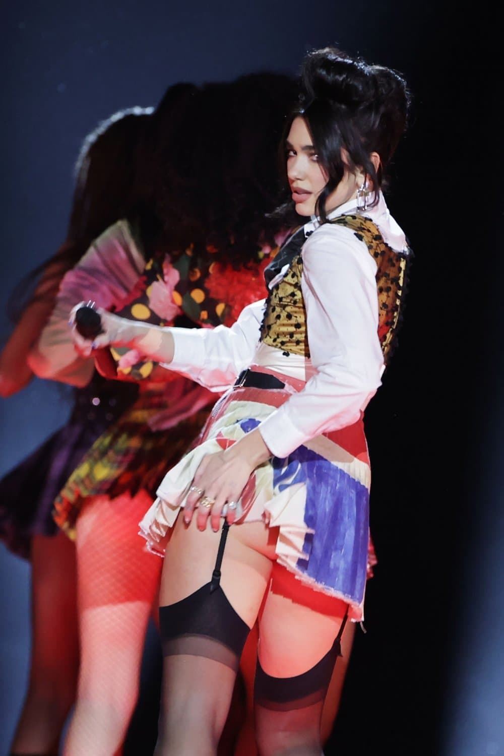 Dua Lipa in HOT tights and panties at the Brit Award