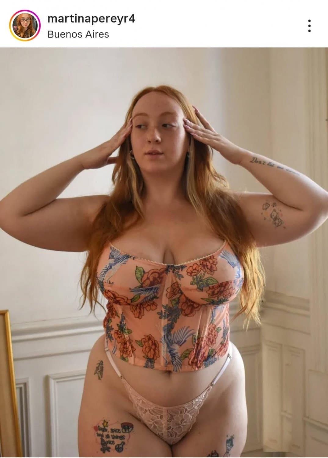 RedHead Goddess Curvy OnlyFans - Martina Pereyra Pelirroja Tetona Argentina