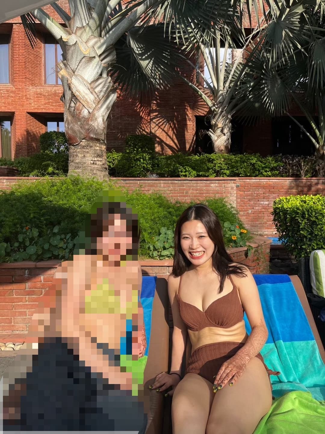 Japanese Girl loves Indian Men shows feet and soles in India