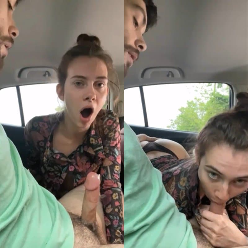Paid A College Slut To Gives Me A Blowjob In A Public Parking Lot