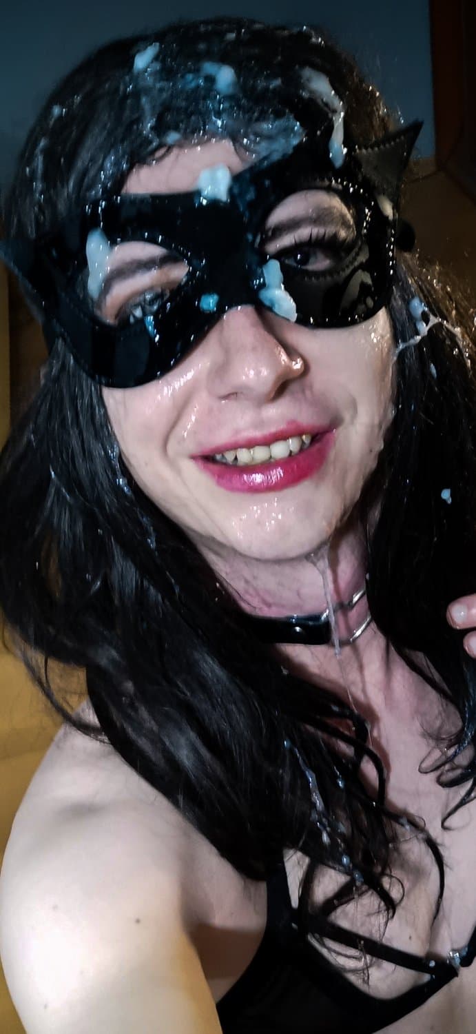 Self Bukkake with collected own cum 2 (DIIIANA)