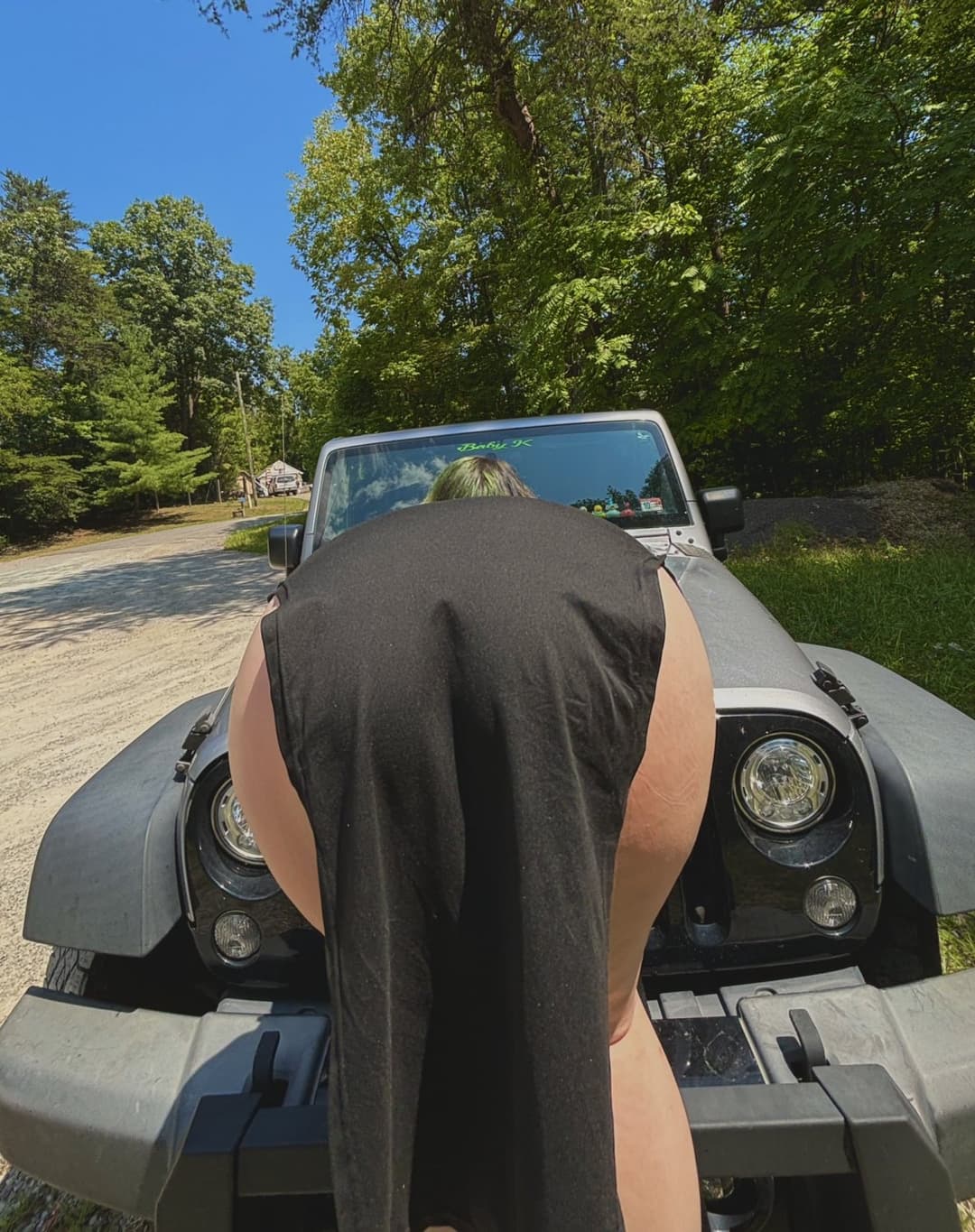 PAWG Gorda no jeep novo, mamando negão funcionário; PAWG cumshot bbw suck cock big ass