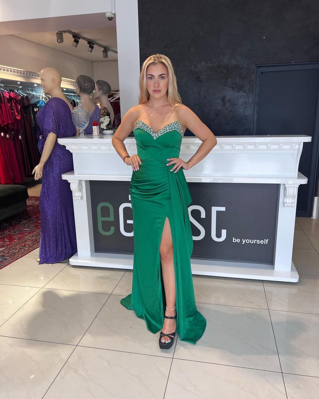 Hot Blonde bosnian slut from Austria with amazing dress - austrian girl from bosna,legs feet ass