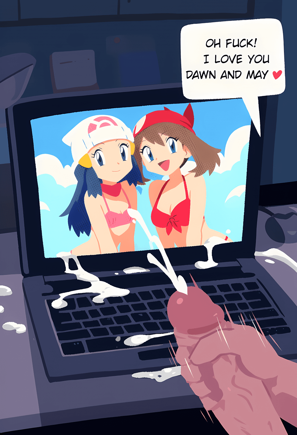 Cumming for Dawn and May (Pokemon)