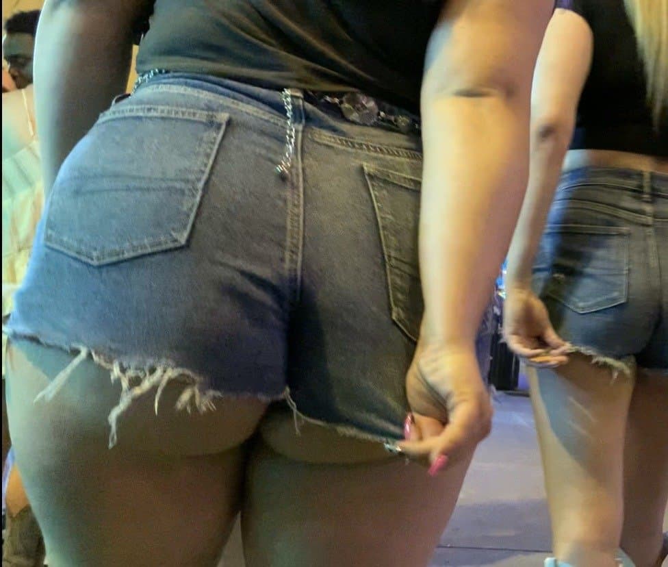 Denim shorts & Ass