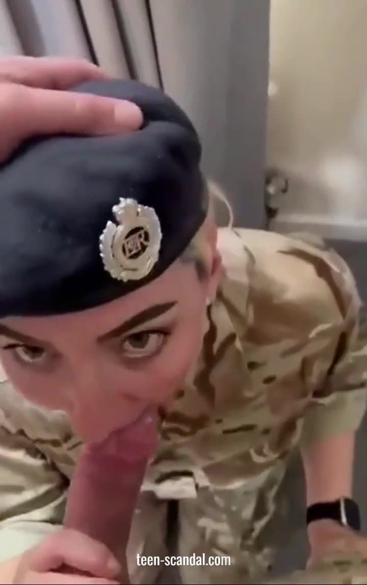 Soldier blowing commander (2)