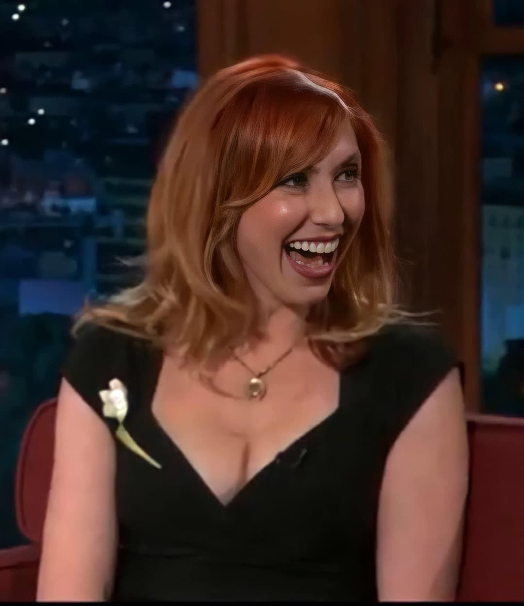 Red headed science nerd Kari  Byron is so sexy.  Love when the dork has nice tits and a pretty face