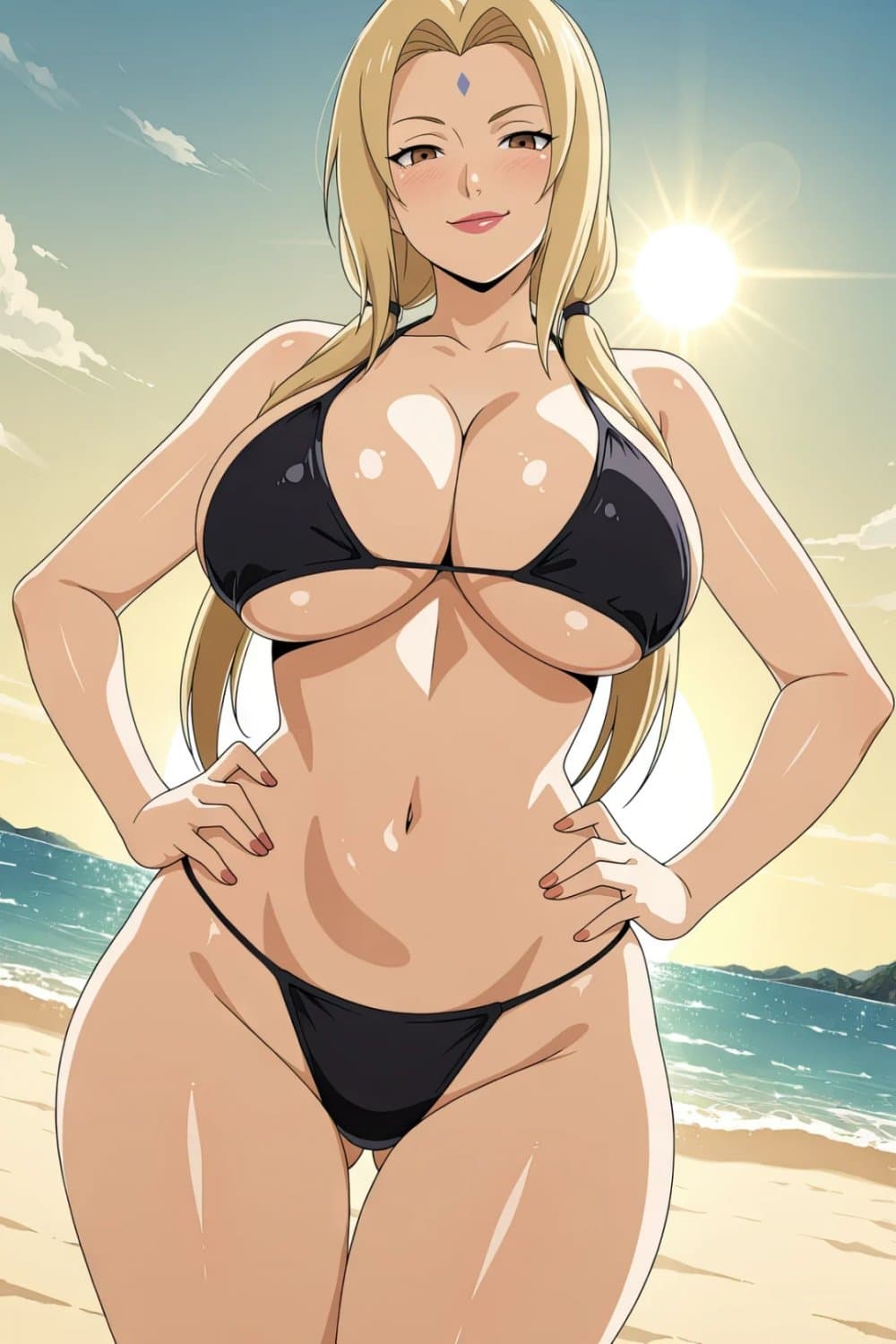 tsunade-bikini-fodendo na areia