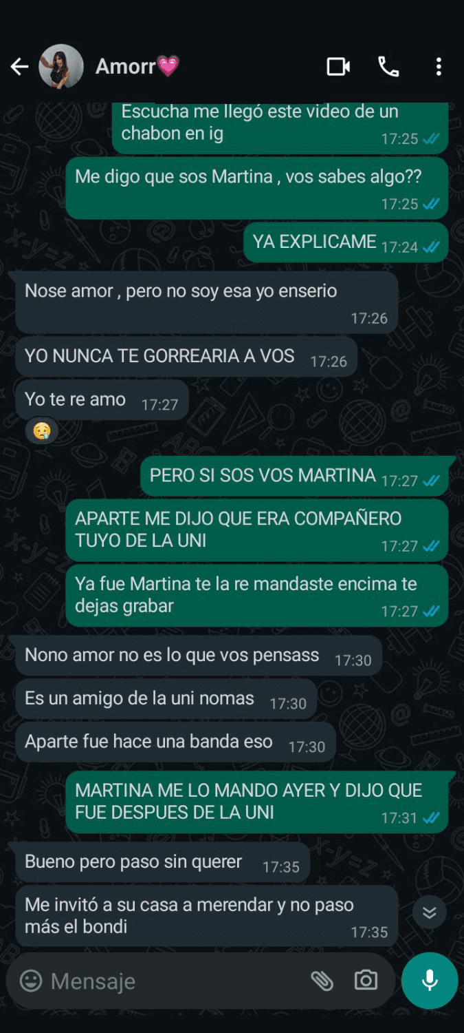 NOVIA INFIEL? Chats y todo