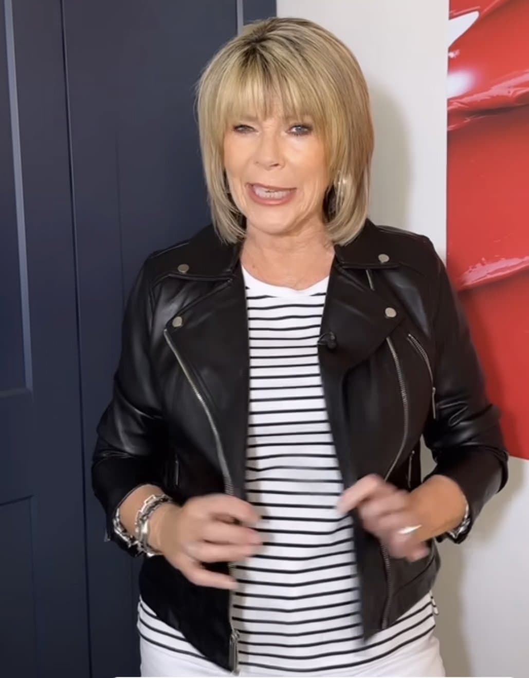 Ruth Langsford - Leather Jacket
