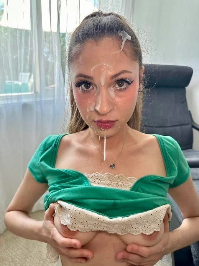 Perfect Girls Cum On Face Facial Compilation #1