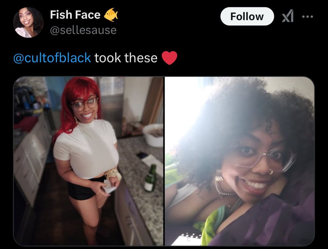 Strange black polyamory : sellesauce big tits Ebony cultofdaddy bbc lover and freak