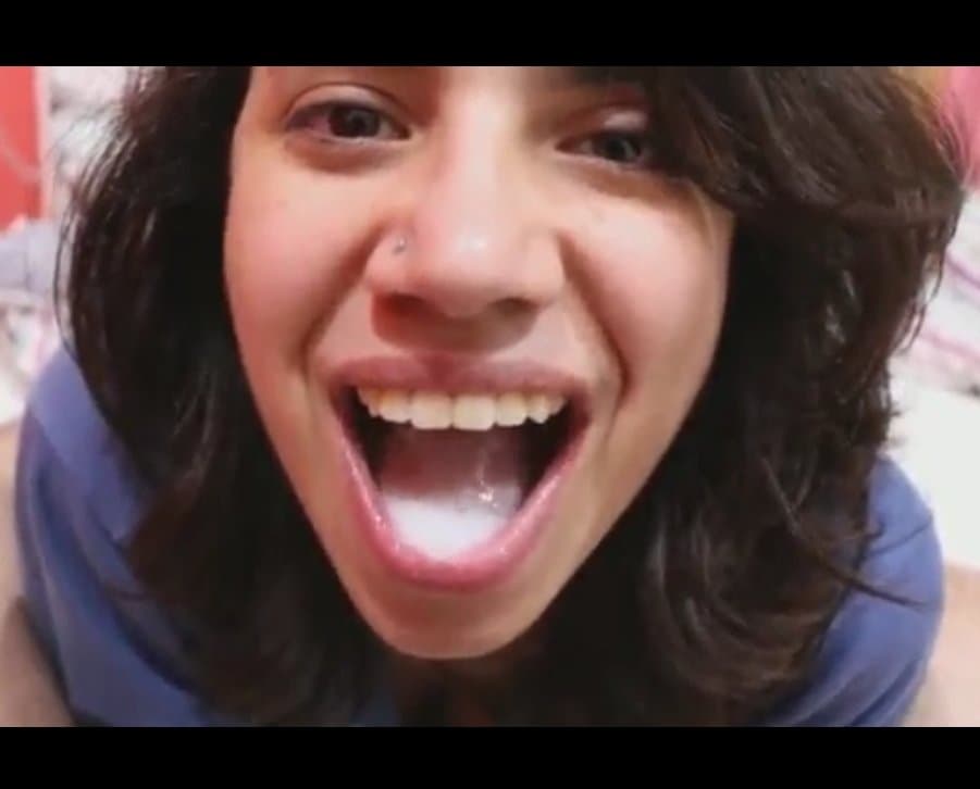 Brazillian cumplay and swallow