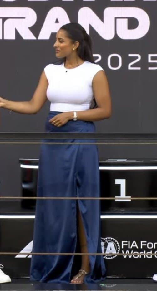 Just completed my 4th F1 season beating my cock to their brown desi presenter w huge curry cannons