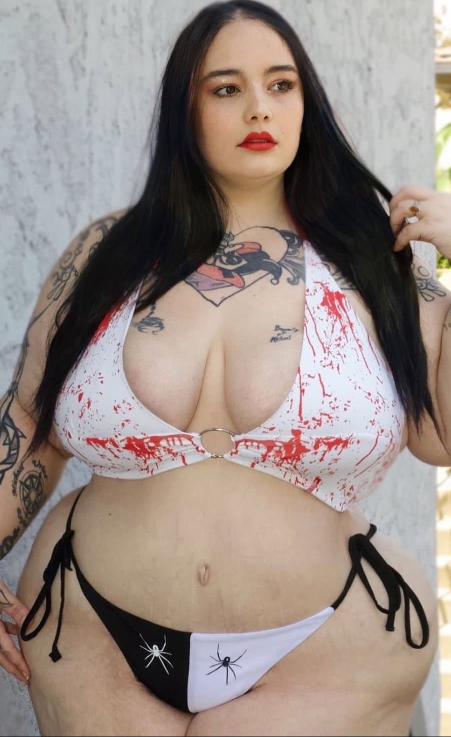 Click to view full size Bbw goth big legs