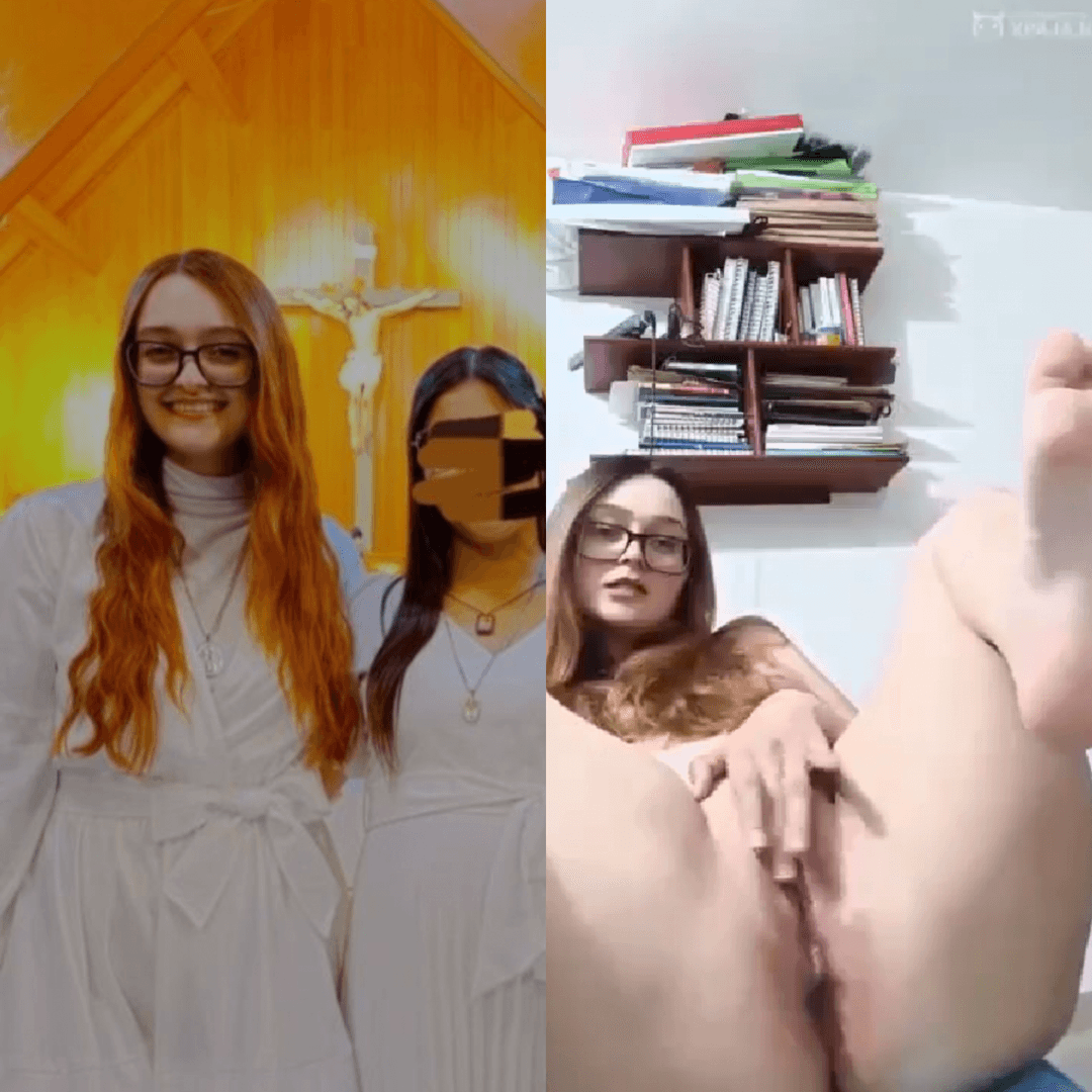 Cute Latina Christian girl masturbates her pussy