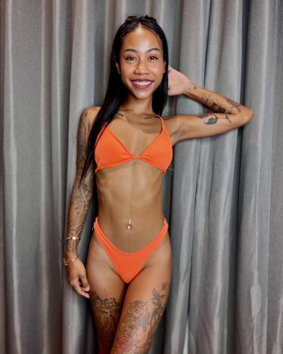 Nice tight body, brown skin asian