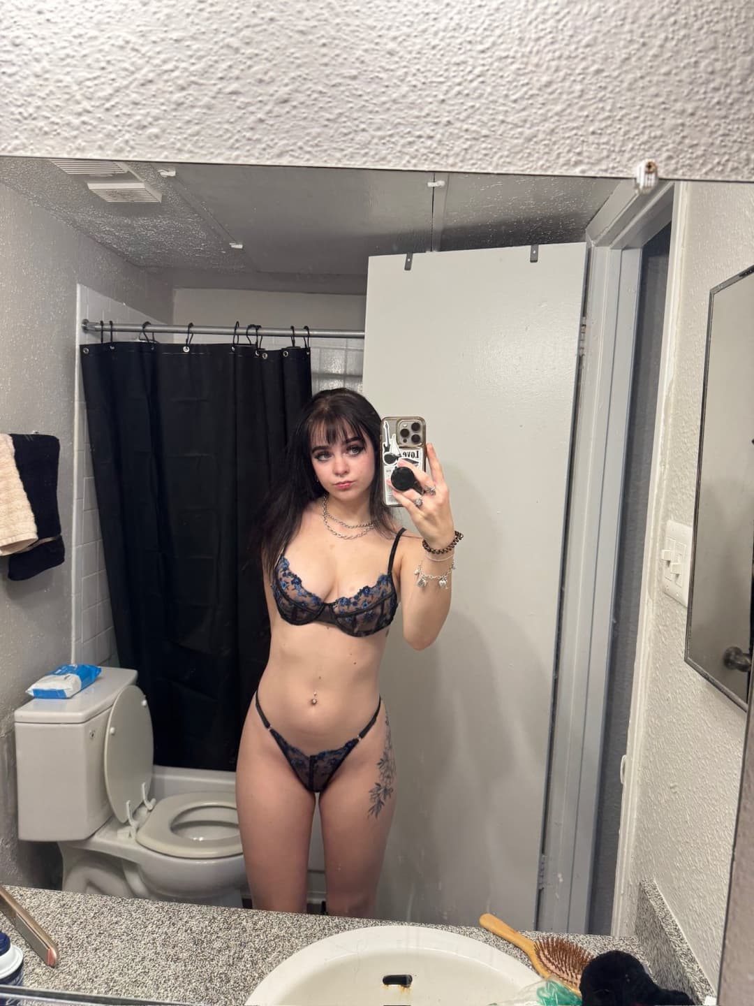 Soft lace on my skin, but I promise I won’t stay soft for long…