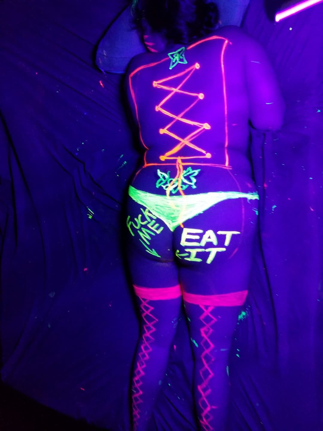 Wife with body paint