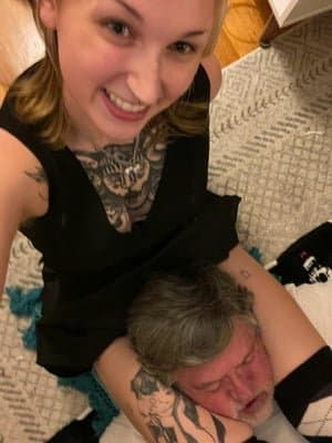 Goddess Kitty ballbusting me again