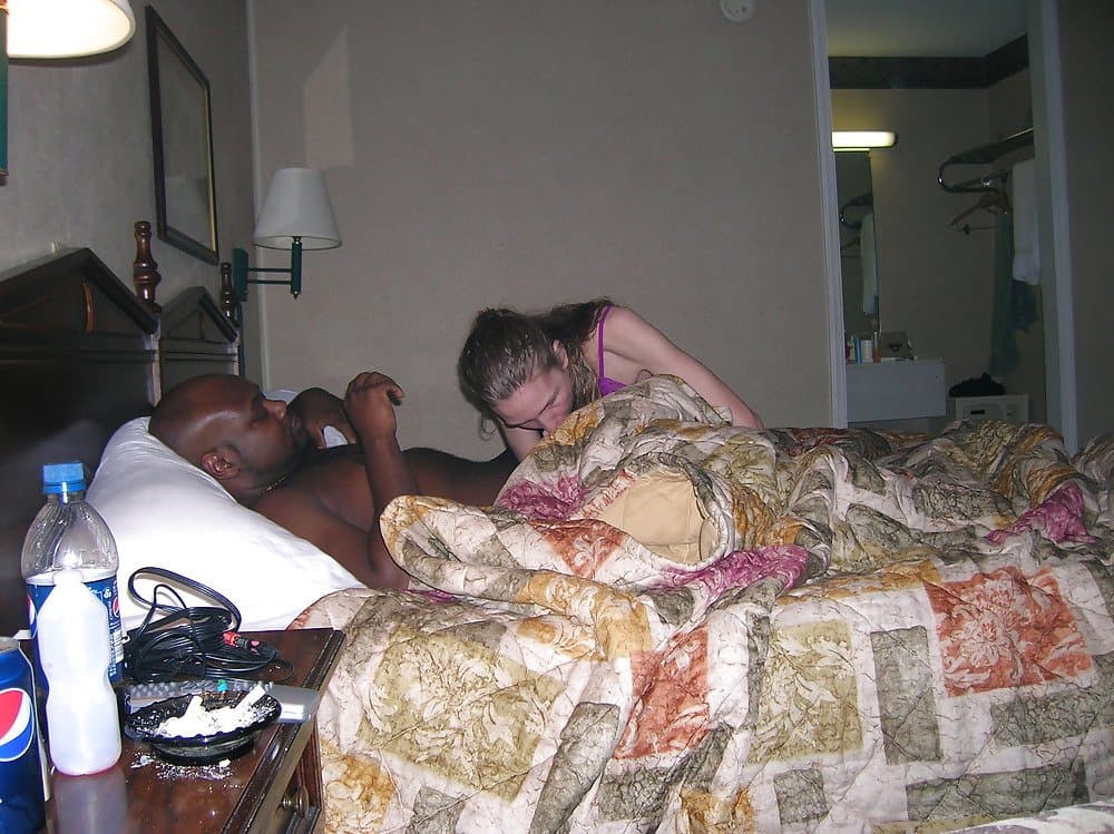 Skinny wife gets fucked by a BBC while hubby watches