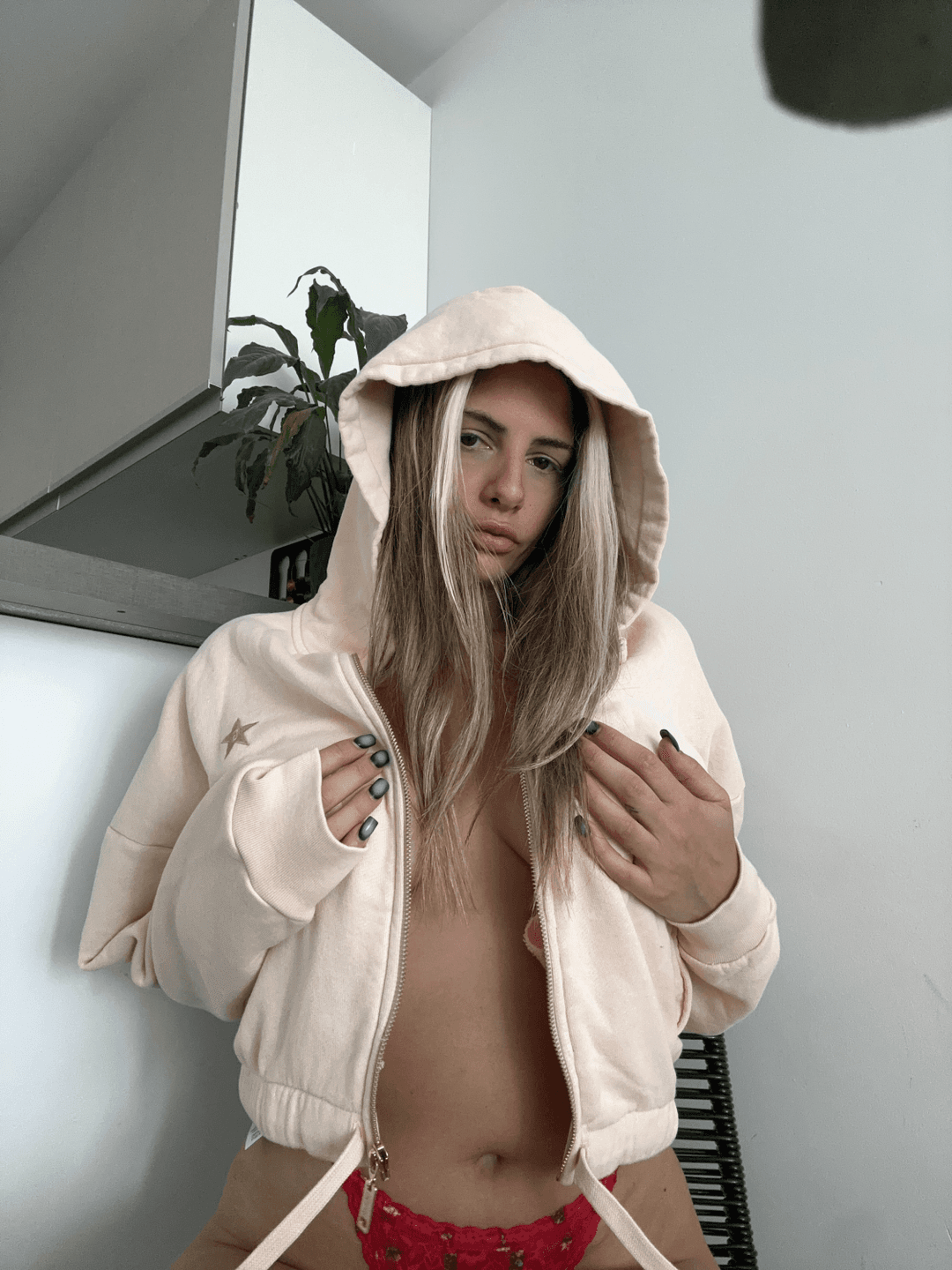 Click to view full size A jacket with nothing under