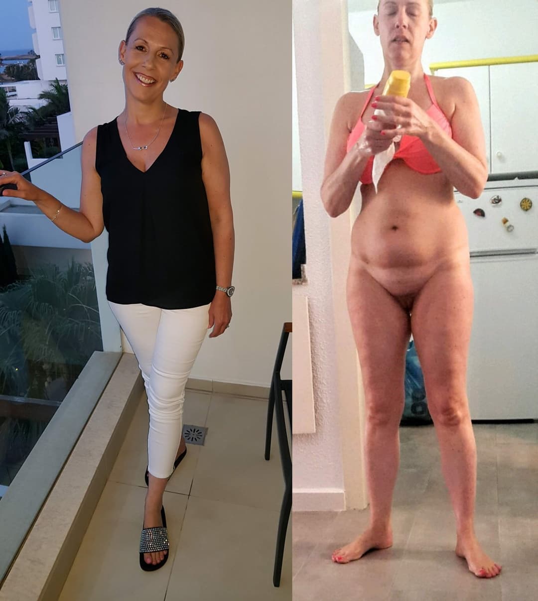 Mature Chubby UK Blonde With Big Saggy Tits