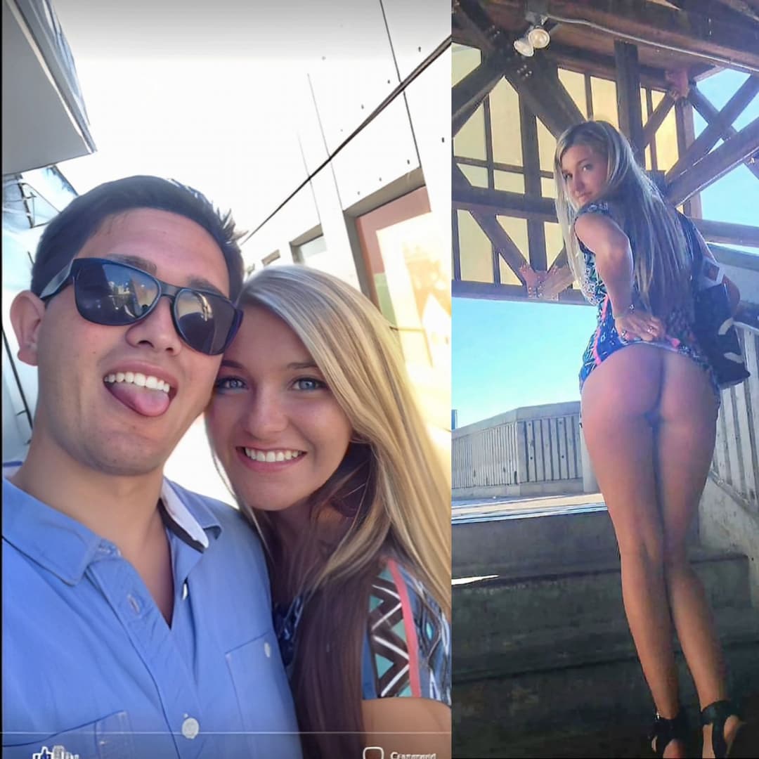 public webslut flashing tits in busy city