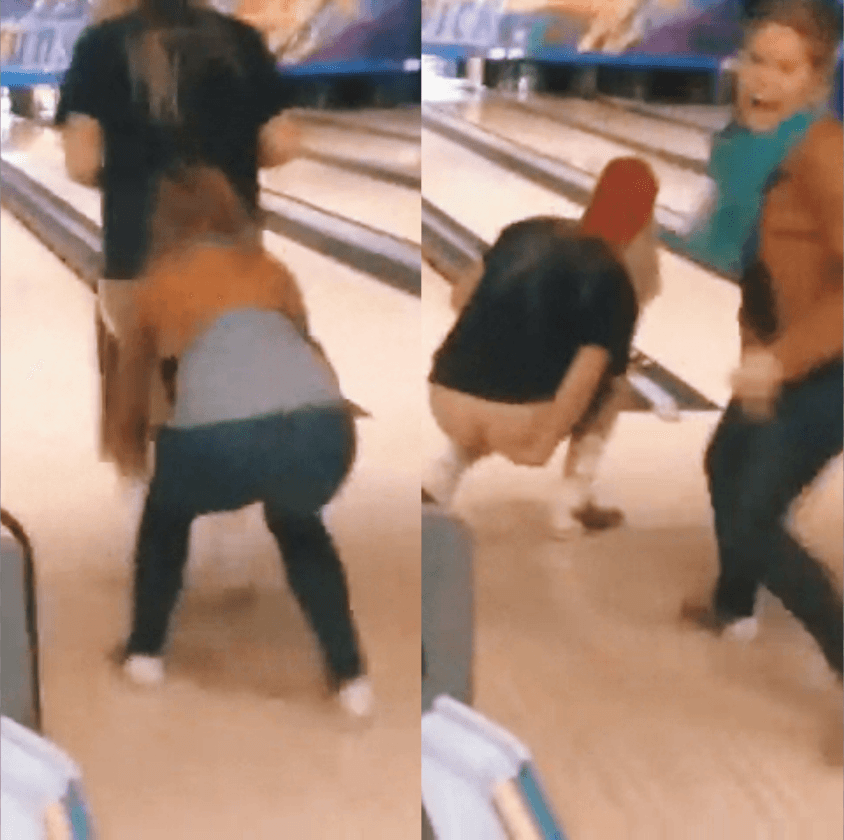 [Prank] Pulling shorts down while bowling ?