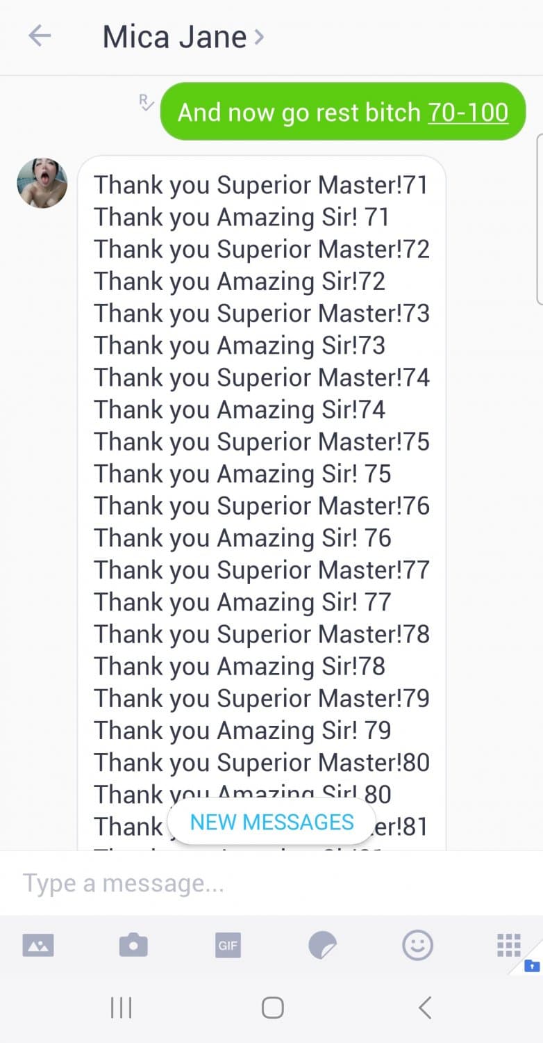 Srupid worthless pinay cumdump bitch Mica doing degrading task on my command ! ?