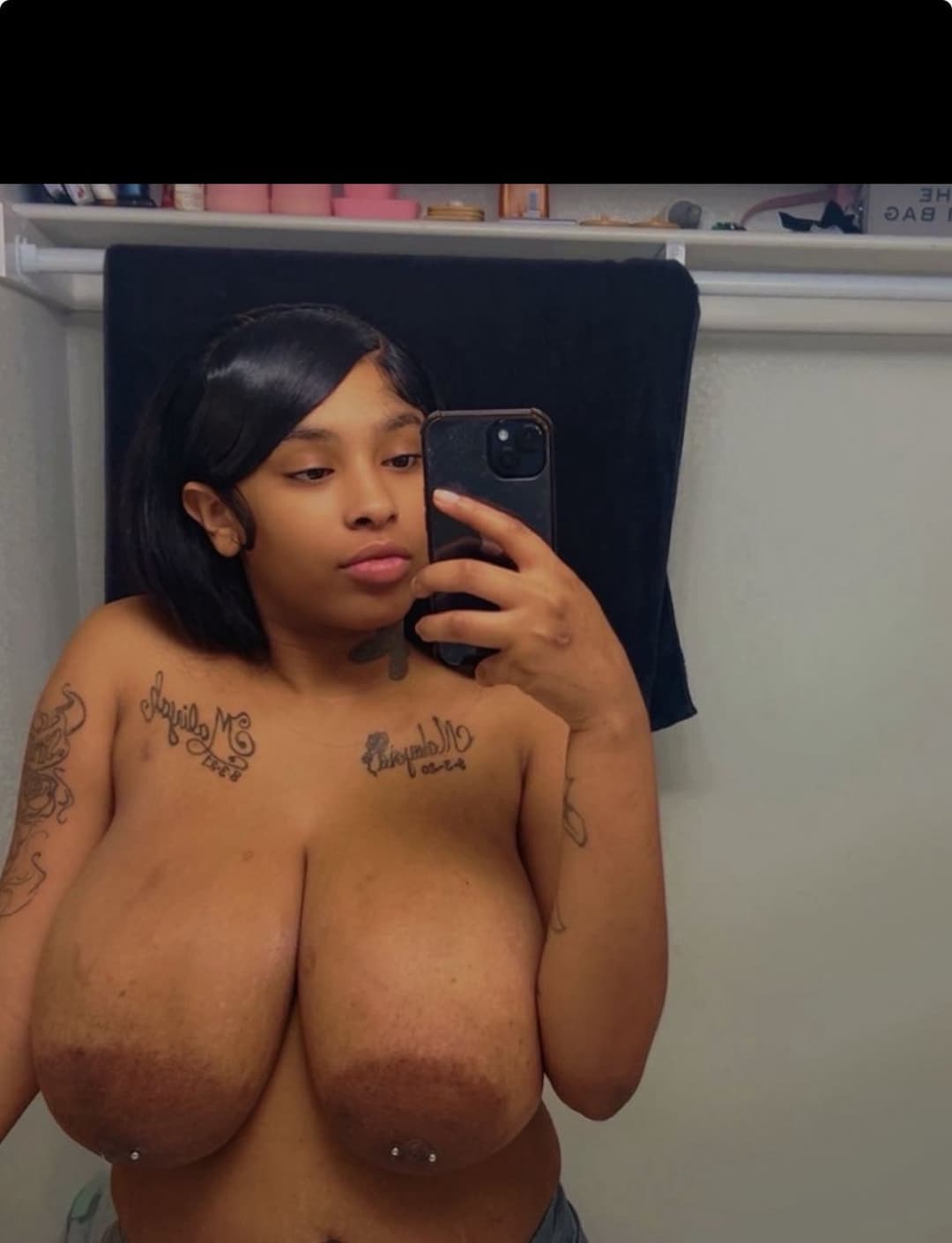 Nene out here giving titty hugs