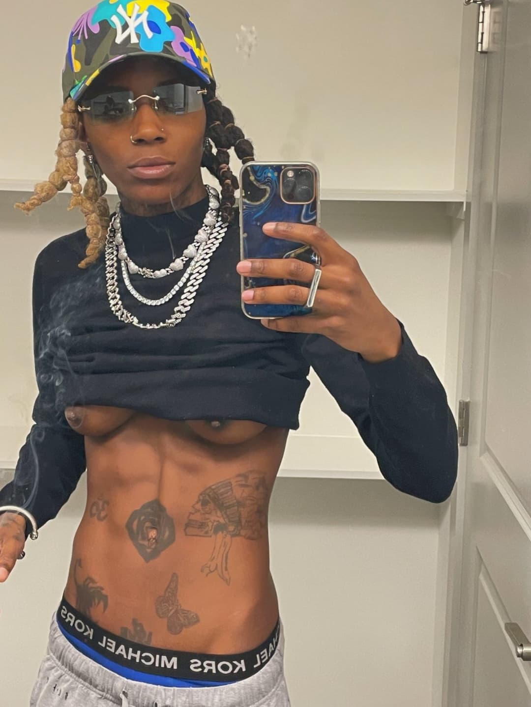 Black dyke stud ebony tomboy Tajee P2