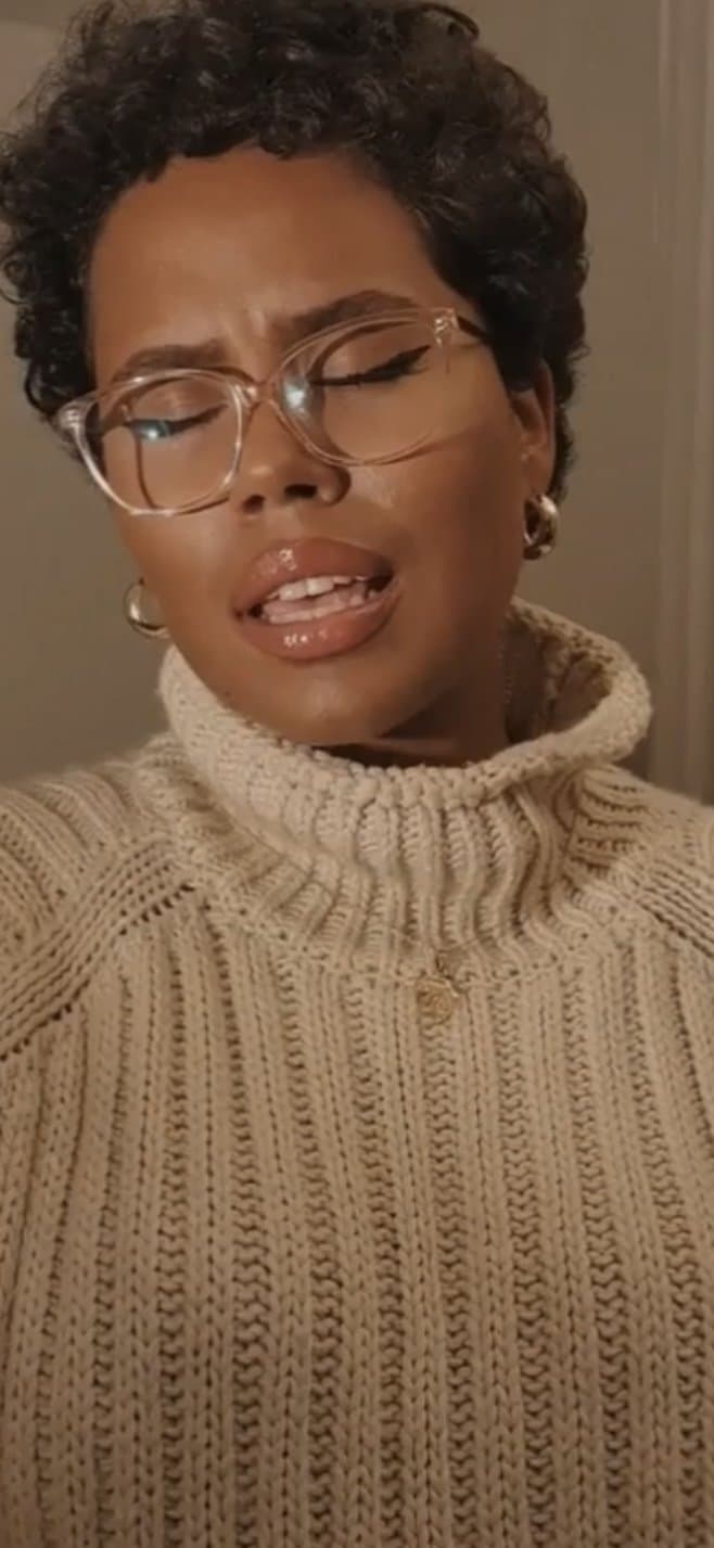 Horny ebony babe riding her cock