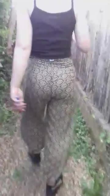 White girl ass walking
