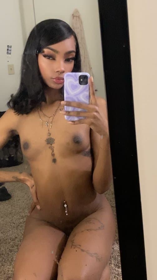 Tiny ebony teen girl loves to get fucked and twerk