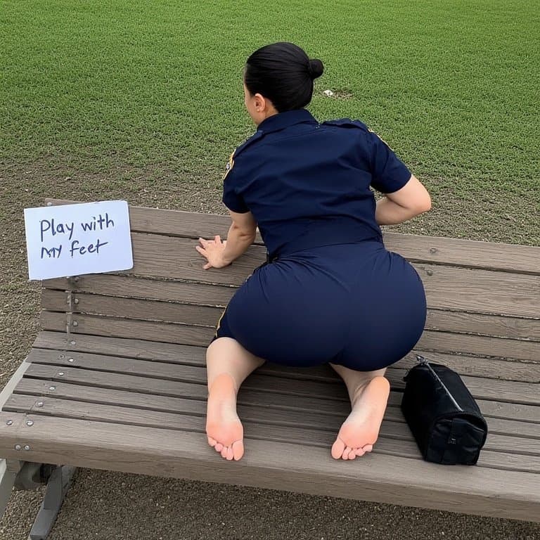 Asian officers want their fleshy soles messed with