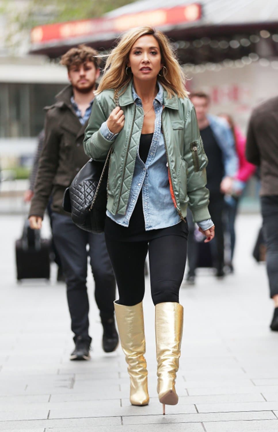 Myleene Klass - Metallic Boots