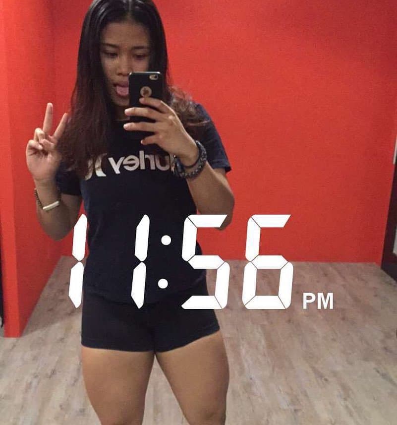 My favourite fitness girl with big thigh but I like her thigh more But she arrogance type