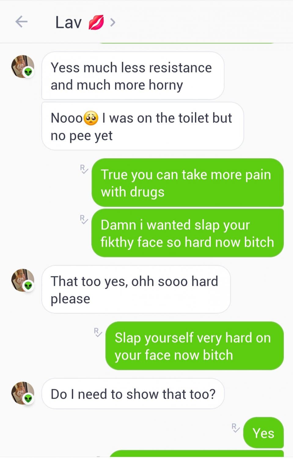 My new worthless bitch drink piss on my command and doing other tasks for me ???