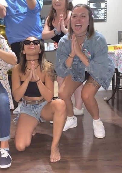 Now I’ve seen upskirts but never have I seen an up shorts. Good thing she went w the black thong