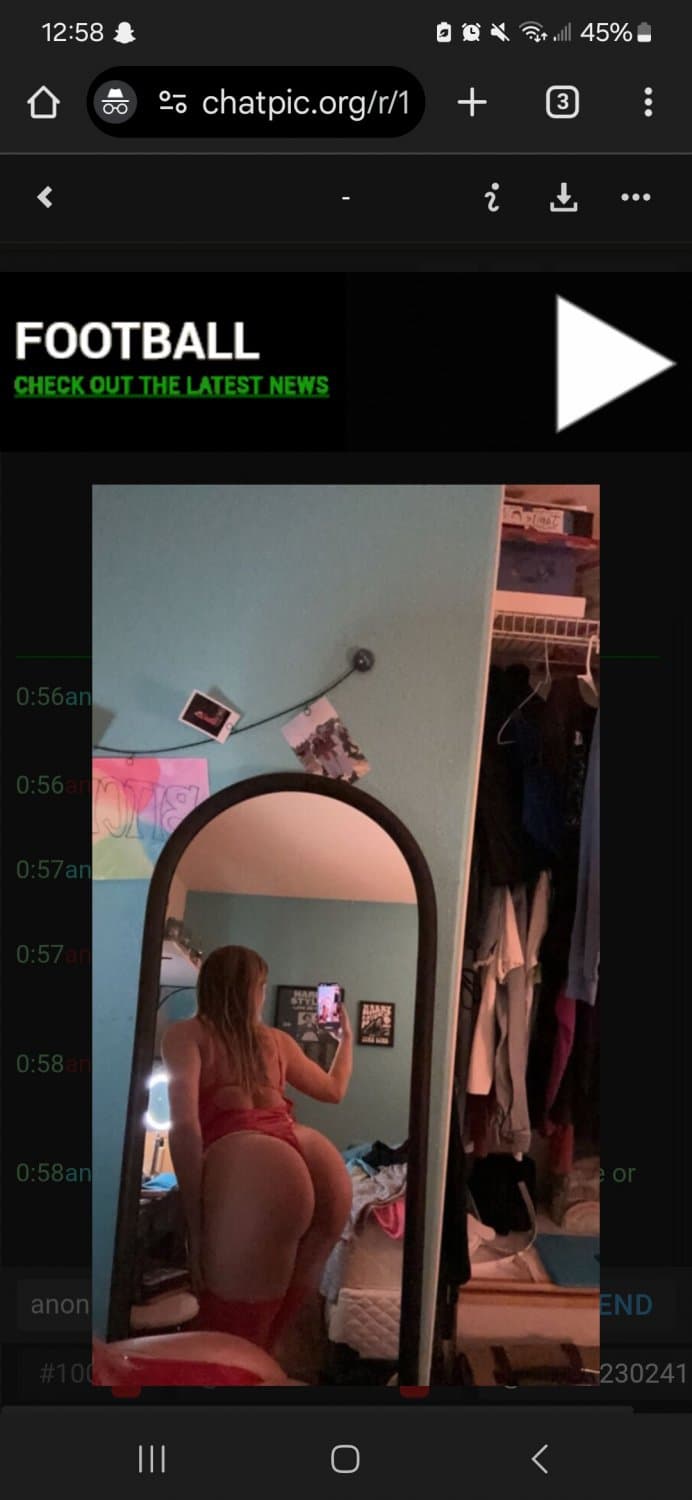 Blonde in red lingerie