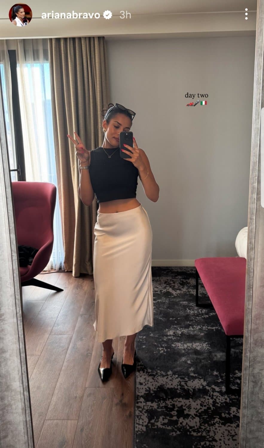 Hot F1 reporter Ariana Bravo. Part 7