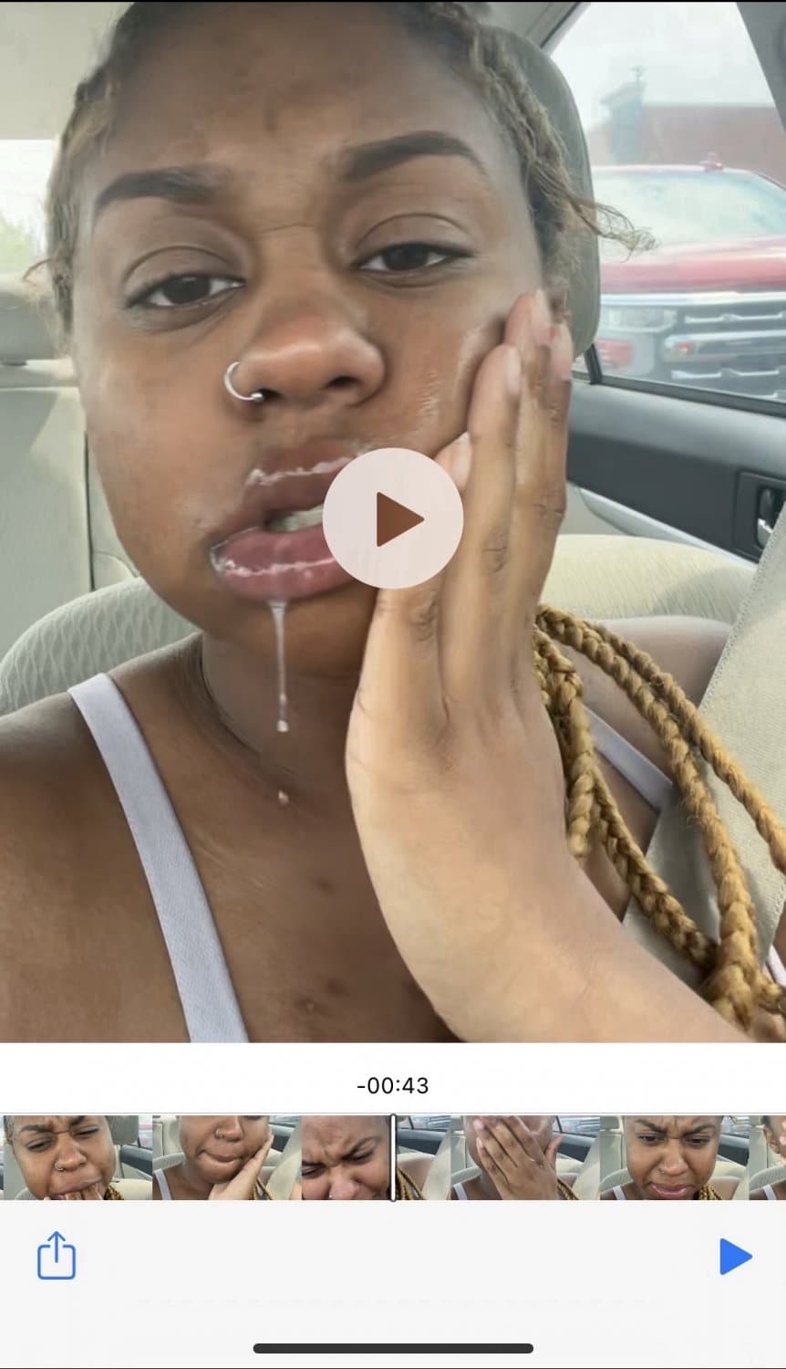 Bubbly Detroit thot sloppy throat gagging dick in car