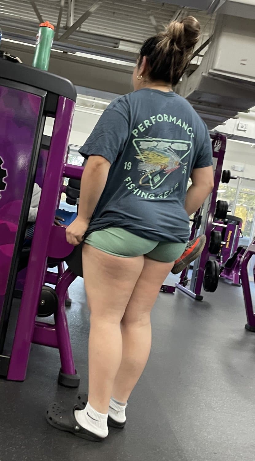 Candid Gym Thicc Ass Wedgie