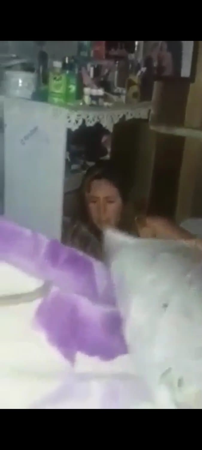 Mother-in-law caught brazilian slut daughter-in-law cheating her son with another guy at home.