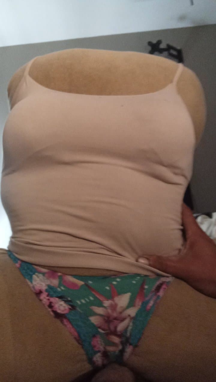 Showing off my sis with the fuck doll I made out of her clothes